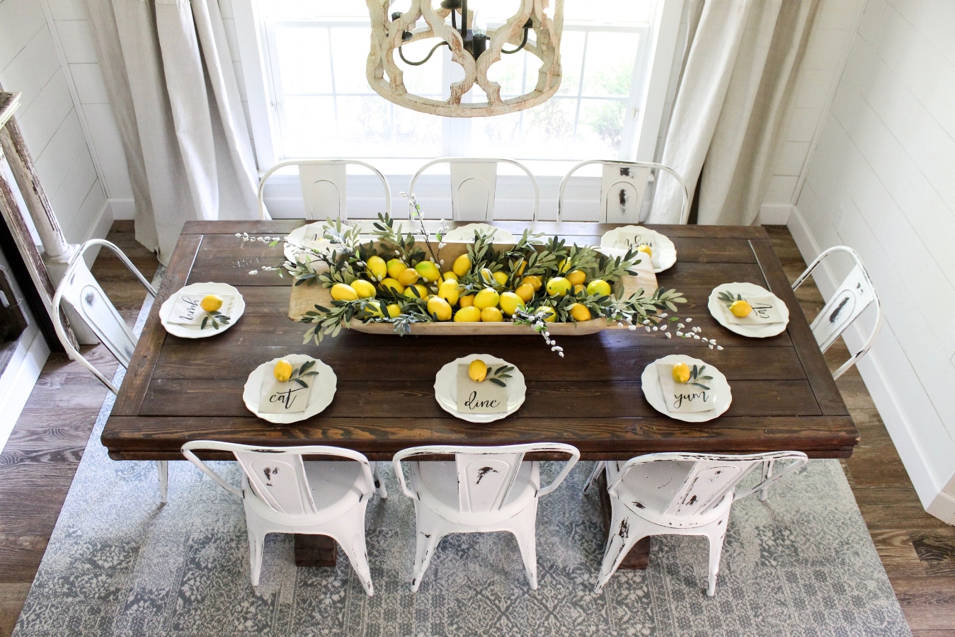 Dining Room Table Centerpieces With Lemons